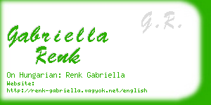 gabriella renk business card